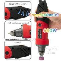 Máy mài khuôn - Dây TRuyền Động Nối Dài INOX Kẹp Mũi 6,5mm Cho Máy Khoan - Mài khắc  6mm >>>