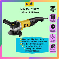 Máy Mài - Máy Cắt Cầm Tay Công Suất Lớn 1100W - Cắt Gạch, Gỗ, Tôn loại đĩa 100mm và 125mm - Công tắc bóp