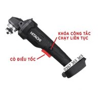 Máy mài, máy cắt cầm tay dùng pin 118V HITACHI, không chổi than, lõi đồng tặng đá cắt