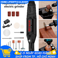 Máy mài mini, máy khoan điện mini Thiết bị chạm khắc gỗ, 231 phụ kiện, máy mài mini, máy mài móng tay, máy đánh bóng