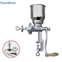 Máy mài ngũ cốc FOUNDTWO, Máy mài cầm tay bằng gang đúc, Máy tạo hạt Phễu lớn Máy mài khô / ướt Máy xay cà phê thủ công hạng nặng cho hạt lúa mì
