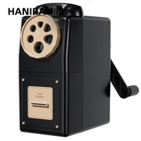 Máy mài phác thảo HANIRAY, Máy mài bút chì có thể điều chỉnh năm lỗ cỡ lớn, Bút chì tự động nâng cao tay quay lại Dụng cụ mài bút chì than xốp Văn phòng trường học