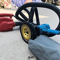 Máy mài sàn bê tông cầm tay kèm hút bụi