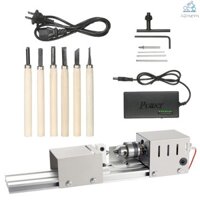 Máy mài và đánh bóng hạt Máy tiện Mini DIY Chế biến gỗ Thủ công Máy quay