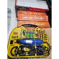Máy Mài Xịn Mini - Đầu 3MM - Phụ Kiện Đi Kèm 100 Món