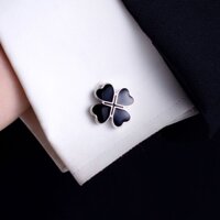 May mắn bốn lá cỏ ba lá Khuy măng sét Áo Sơ Mi Khuy măng sét Áo Sơ Mi Nam Khuy măng sét Pháp Khuy măng sét tùy chỉnh Khuy măng sét