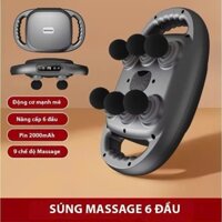 Máy massage 6 đầu, máy massage cầm tay ,mát xa toàn thân giúp làm giảm nhức mỏi cơ
