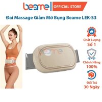 Máy Massage Bụng Giảm Mỡ, Đai Rung Nhiệt Đánh Tan Mỡ Bụng Beame LEK-S3