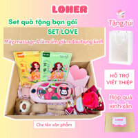 Máy massage bụng kinh cao cấp, đai massage bụng kinh giảm đau bụng kinh cho bạn nữ SET LOVE - Loher