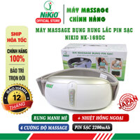 Máy massage bụng pin sạc Rung Lắc Nhiệt Hồng Ngoại thế mới Nikio NK-169DC - Màu vàng