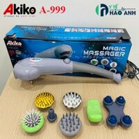 Máy massage cầm tay 7 đầu Akiko A-999 công nghệ Nhật, siêu mạnh