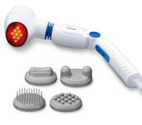 Máy Massage Cầm Tay Beurer MG40 Đức – 4 Đầu Thay Thế, Đèn Hồng Ngoại, Massage Toàn Thân