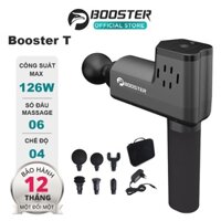 Máy massage cầm tay BOOSTER T, Súng massage gun thư giãn cơ bắp trị liệu đau nhức mỏi -135W, 6 Đầu, 5 Tốc Độ Sạc Pin
