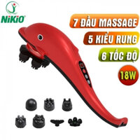 Máy massage cầm tay cá heo pin sạc 7 đầu Nikio NK-178 | OKbuy