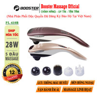 Máy Massage Cầm Tay Cá Mập 6 Đầu Puli PL-610B - Điện Tử - Tay Cầm Dài Dễ Massage