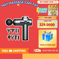 Máy massage cầm tay chính hãng 32 chế độ, lực đấm siêu mạnh 13800 vòng/phút, pin 2500mah Bảo Hành 12 tháng.