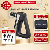 Máy massage cầm tay chính hãng SMART TREND 8 đầu thay 32 chế độ cao cấp, máy massage cổ vai gáy lực đấm siêu mạnh MS32CĐ