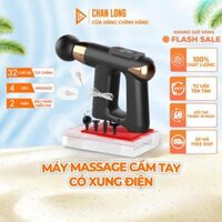 Máy massage cầm tay có chức năng xung điện đi kèm miếng dán cao cấp
