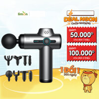 Máy massage cầm tay KANIC chế độ lực đấm siêu mạnh 13800 vòng/phút, pin sạc 2500MAH, massage cổ vai gáy