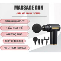 Máy massage cầm tay mini đấm lưng mát xa trị liệu cổ vai gáy 4 đầu 6 chế độ