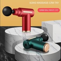 Máy massage cầm tay mini đấm lưng mát xa trị liệu cổ vai gáy 4 đầu 6 chế độ