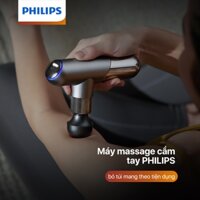 Máy Massage Cầm Tay Mini PHILIPS 7501-6 đầu massage chuyên dụng, lực đấm mạnh 8mm