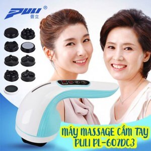 Máy massage cầm tay pin sạc Puli PL-607DC3 - 8 đầu