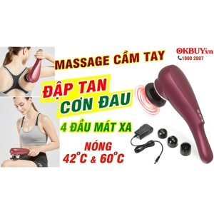 Máy massage cầm tay PL-622 - 4 đầu, pin sạc