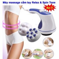 Máy massage cầm tay Relax & Spin Tone 5 đầu đánh tan mỡ, giúp lưu thông tuần hoàn máu huyết, giảm căng thẳng...