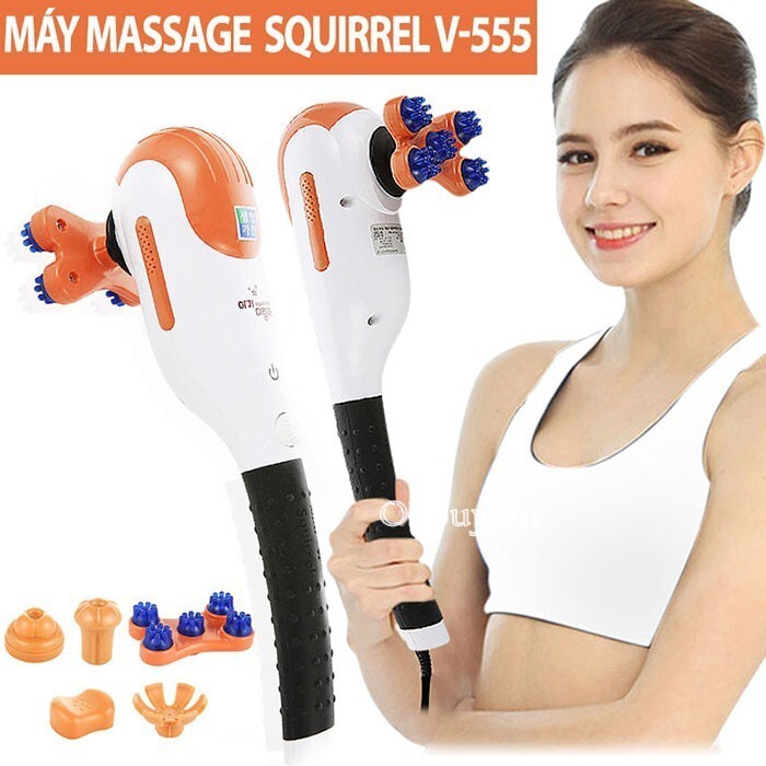 Máy massage cầm tay toàn thân mini Squirrel V-555