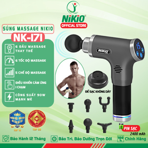 Máy massage cầm tay trị đau nhức giảm căng cơ Nikio NK-171