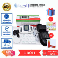 Máy massage châm cứu bấm huyệt toàn thân LUMI JR-309A 10 cấp độ mát xa 16 tấm xung điện giảm đau mỏi tức thì