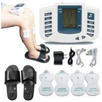 Máy Massage Châm Cứu Bấm Huyệt Xung Điện Đa Năng - Gồm 4 Miếng Dán và 1 Đôi Dép