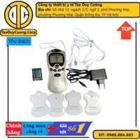 Máy Massage châm cứu đấm bóp, máy massage xung điện 4 miếng dán vật lý trị liệu