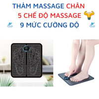 Máy massage chân xung điện EMS HM-C3, thảm mát xa chân xung điện 5 chế massage độ,9 cường độ xung điện