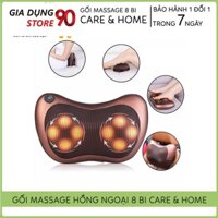 Máy Massage Cổ, Gối Massage Cổ Hồng Ngoại 8 Bi Cao Cấp Hàn Quốc, Bảo Hành 6 Tháng