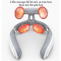 Máy massage cổ vai gáy, 4 đệm massage, máy mát xa cao cấp công nghệ Nhật Bản Đánh Tan Mệt Mỏi, Giá Tận Gốc
