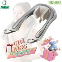 Máy massage cổ vai gáy 6D pin sạc Nikio NK-138 - Xoa bóp day ấn mô phỏng như bàn tay người giảm đau nhức và mỏi nhanh chóng