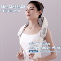 Máy massage cổ vai gáy, đai mát xa xoa bóp thư giãn giảm đau mỏi cổ vai gáy, khăn choàng massage cổ đa năng