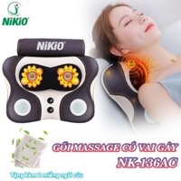 Máy massage cổ vai gáy Nikio NK-136AC kết hợp đấm bóp lưng