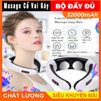 Máy massage cổ vay gáy đa năng, máy massage xung điện trị liệu cao cấp mẫu mới