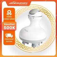Máy Massage Đầu Cầm Tay OKACHI JP-M210 Với 4 Con Lăn, 21 Đầu Gai Silicon Giảm Đau Đầu