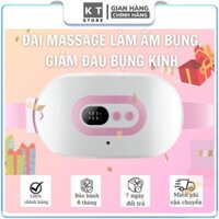 Máy Massage Làm Ấm Bụng Đai Đeo Giảm Đau Bụng - Máy Chườm Nóng Điều Chỉnh 3 Tốc Độ