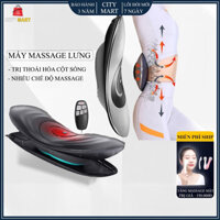 Máy massage lưng cột sống, máy mát xa lưng vật lí trị liệu có điều khiển, sưởi ấm hồng ngoại nhiều chế độ massage.
