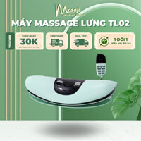 Máy massage lưng, massage rung, chườm ấm hồng ngoại trị liệu giúp loại bỏ, thư giãn vùng lưng chính hãng Masaji