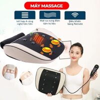 Máy massage lưng và cột sống, cổ vai gáy kết hợp rung, xung điện và chườm nóng, giúp giảm đau lưng do thoát vị đĩa đệm