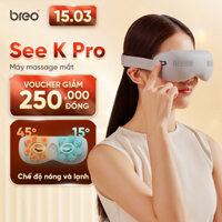 Máy Massage Mắt BREO SEE K PRO - Làm Lạnh Giảm Thâm Mắt - Làm Nóng Xoa Bóp Giảm Mỏi Mắt