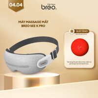 Máy Massage mắt BREO See K Pro | Hiệu ứng kép nóng và lạnh | Giảm đau mỏi và căng thẳng vùng mắt | BH 12T