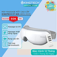 Máy Massage Mắt Cao Cấp KINGTECH KY-925 - Mát xa Áp Suất Túi Khí Kèm Nhiệt - Tích Hợp Nghe Nhạc Bluetooth -  Giảm Mỏi, Khô Mắt, Quầng Thâm - Cải Thiện Giấc Ngủ - Hàng Chính Hãng