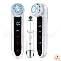 Máy Massage Mặt Chăm Sóc Da 7 in 1 Photon Nóng Lạnh  EMS Nâng Cơ  Sóng RF Hạn Chế Nếp Nhăn  Ánh Sáng Sinh Học, Làm Sạch  Căng Mịn Da Mặt Kèm Máy Massage Mắt Mini Hỗ Trợ Loại Bỏ Quầng Thâm Chống Mỏi Mắt.